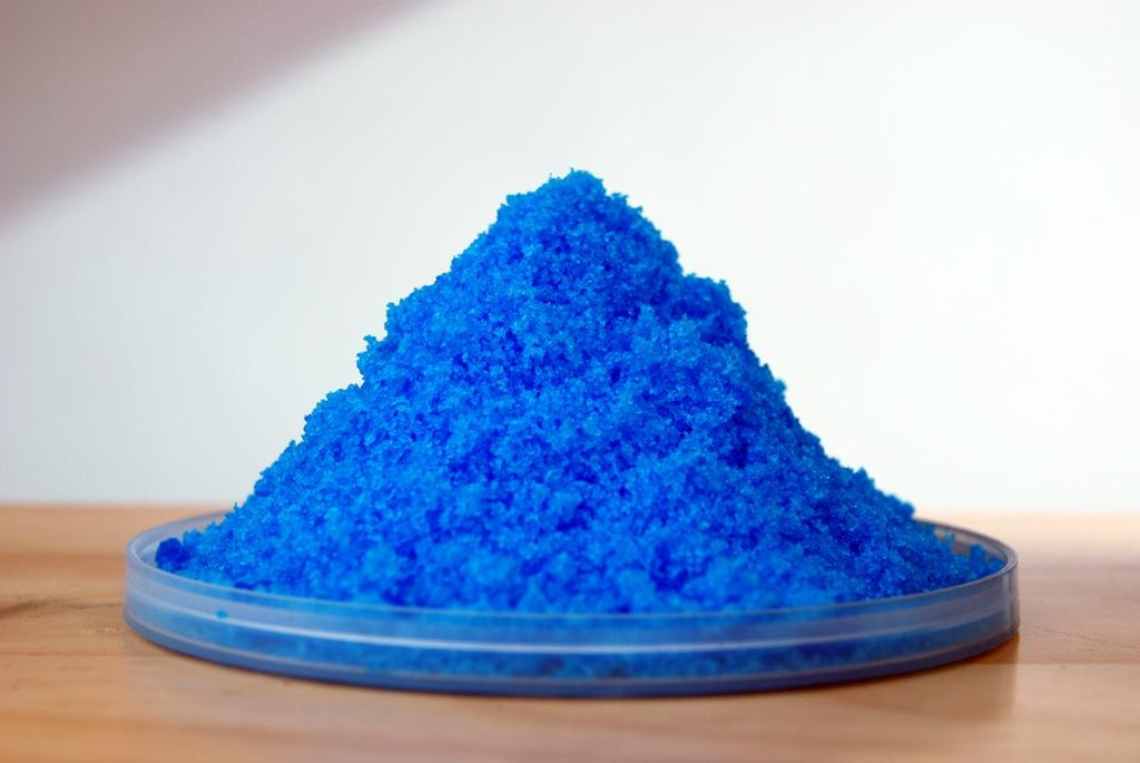 sulfate de cuivre bleue