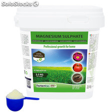 Sulfato de Magnesio NortemBio 2,5 Kg. Abono Uso Universal. Cultivos y Jardines.