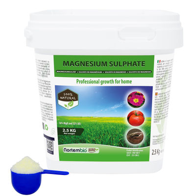 Sulfato de Magnesio NortemBio 2,5 Kg. Abono Uso Universal. Cultivos y Jardines. - Foto 2