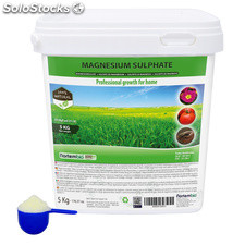 Sulfato de Magnesio NortemBio 5 Kg. Abono Uso Universal. Cultivos y Jardines.