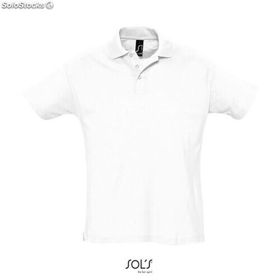 Summer ii men polo 170g Blanc s MIS11342-wh-s