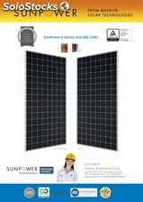 SunPower Commercial DC Panel Solar -Series: X22-485-COM