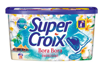Super Croix Lessive Capsules Bora-Bora Fleur De Monoï Et Lait D&#39;Aloe : La Boîte