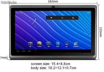 super delgado 7&quot;tablet pc android4.0 capacitiva a13 512mb 4gb camara tf mini usb