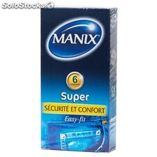 Super sécurité et confort Manix BTE 6 préservatifs