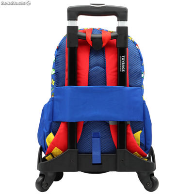 SuperMario School Backpack Mario et Luigi Double Compartiment + Toybags 360º - Photo 2