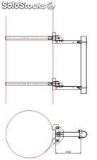 SUPORTE ANTENA PARA POSTE - TUBO 3.5 Pol. x 900 mm - SE2804