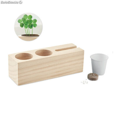 Suporte mesa com kit sementes madeira MIMO6408-40