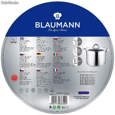 Suppentopf mit Glasdeckel 30 cm, Blaumann bl-1013 - Foto 2