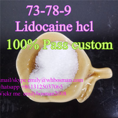 Supply CAS 73-78-9/Lidocaine hcl,100% Safe Delivery,