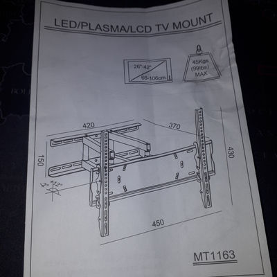 Supporto per tv led/plasma/lcd MT1163