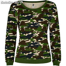 Sweat malone femme t/s camouflage vert forêt ROCF103201232 - Photo 2