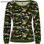 Sweat malone femme t/s camouflage vert forêt ROCF103201232 - Photo 2