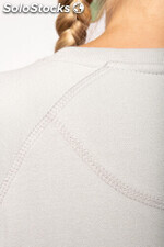 Sweatshirt BIO de senhora com decote redondo e mangas raglan