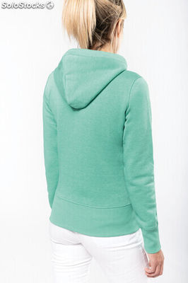 Sweatshirt de senhora com capuz em poliéster/algodão - Foto 3