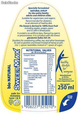 SweetMax Natural Sweetener 250ml - Zdjęcie 4