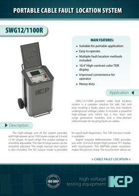 SWG-12 / 1100R Sistema para Testes e localização de falhas em cabos - Foto 4