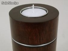 Świecznik drewniany 8x15cm - az00245