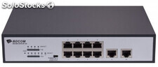 Switch 8 ports 4 port PoE+ 100M et 2 ports liaison montante 100 Mbps non géré