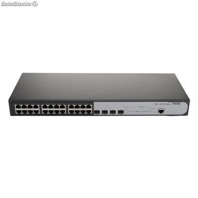 Switch H3C 9801A0JR 24 p 10 / 100 / 1000 Mbps 4 x sfp