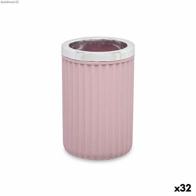 szklanka/kieliszek Stojak na szczoteczki do zębów Różowy Plastikowy 32 Sztuk (7,