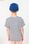 T-shirt bambino manica corta a righe stile marinaio con tasca - 1
