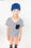 T-shirt bambino manica corta a righe stile marinaio con tasca - Foto 2