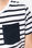 T-shirt bambino manica corta a righe stile marinaio con tasca - Foto 5