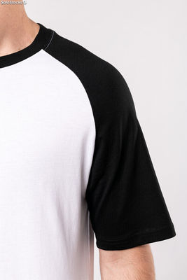 T-shirt Baseball manica corta bicolore - Foto 4