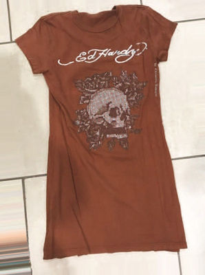 t-shirt con strass ed hardy originali americane - Foto 2