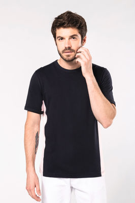 T-shirt coton bicolore - Photo 2