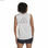 T-shirt damski bez rękawów Adidas Muscle Run Icons Biały - 3
