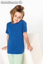T-shirt de criança de algodão biológico de manga curta