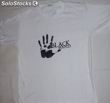 T-shirt haut black hand