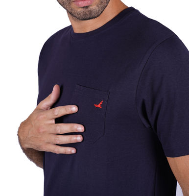 t shirt oversize 100% cotone con tasca - Foto 2