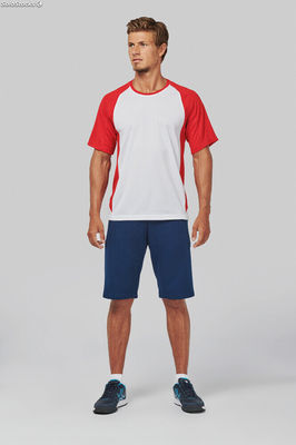t-shirt sport unisex girocollo &gt; bicolore manica corta