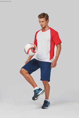 t-shirt sport unisex girocollo &amp;gt; bicolore manica corta - Foto 2