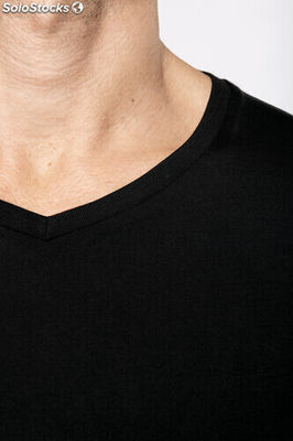 T-shirt Supima® decote V de manga comprida de homem - Foto 5