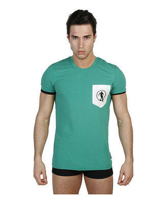 t-shirt uomo bikkembergs verde (40927)