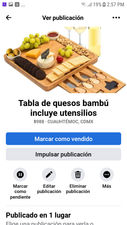Tabla de quesos banbu incluye utensilios