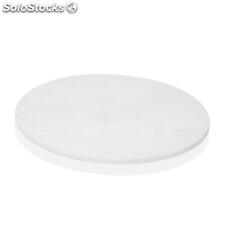 Tabla Grande Polietileno Tabla cortar Cocina circular - blanca =24,5x1,5 cm.
