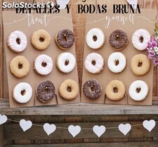 Tabla para Donut Barata Candy Bar Boda y Comunión