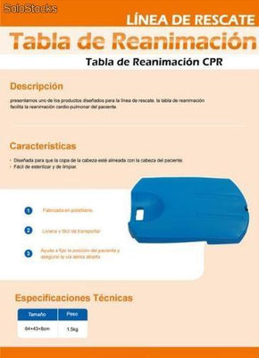 Tabla rcp reanimacion cardio pulmonar