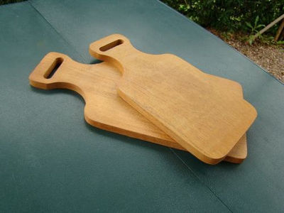 tabla rectangular con mango 15x30 madera maciza - Foto 2