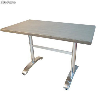 Table 103 avec double table deux points en aluminium