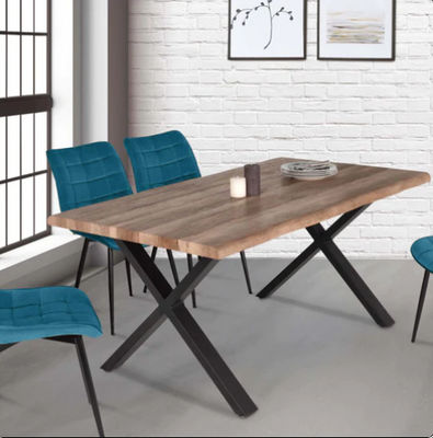 Table à manger dakota 6 personnes pieds forme EeN x design industriel 160 cm - Photo 2