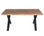 Table à manger dakota 6 personnes pieds forme en x design industriel 160 cm - Photo 2