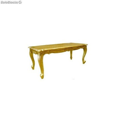 table basse baroque 120 cm - colori: bois argenté