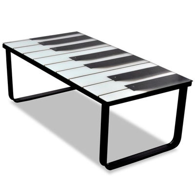 Table basse en verre Design piano