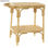 Table d&amp;#39;appoint de style exotique en bambou et rotin - 1